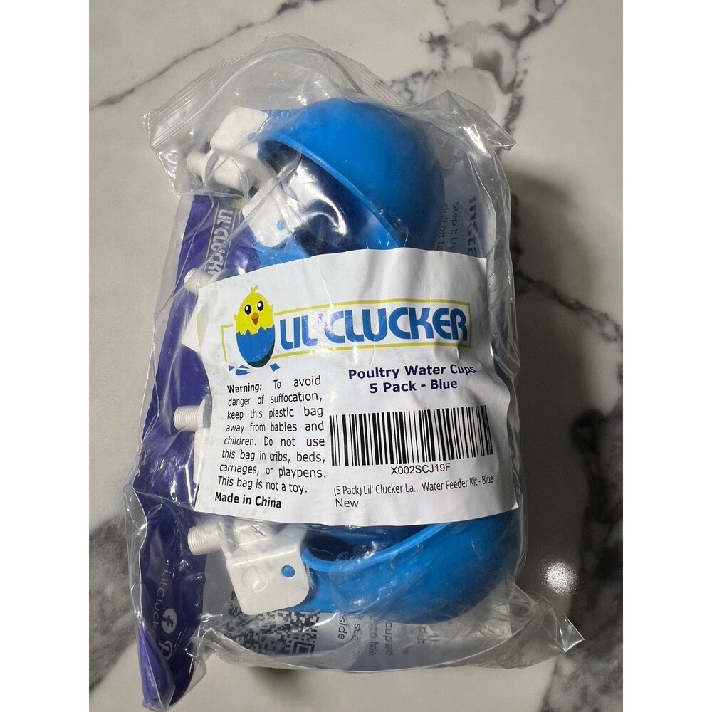 Lil Clucker  Blue Large Automatic Chicken Waterer Cups Suitable Ducks geese diy